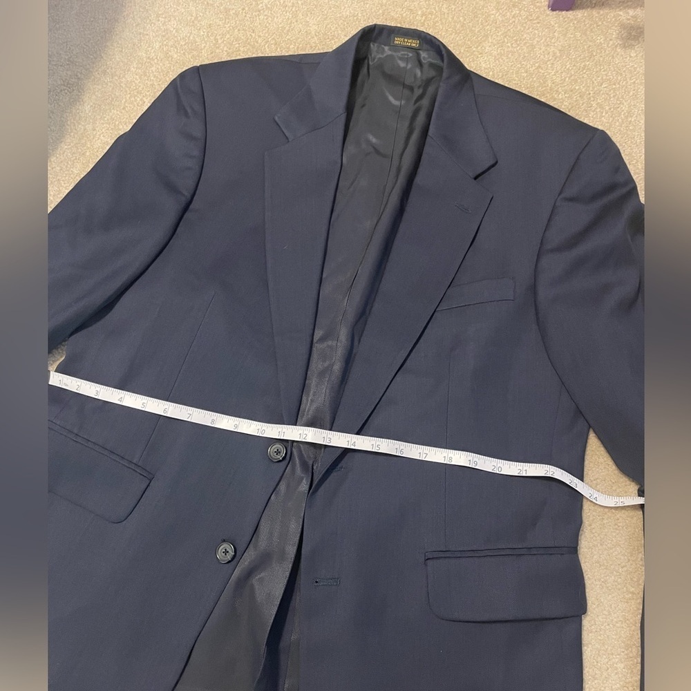 Oscar de la Renta 100% wool men’s suit jacket size 43L - Picture 7 of 9